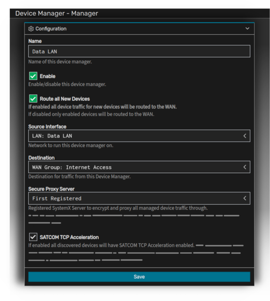 SystemX Device Manager