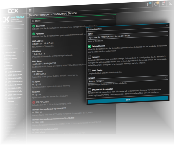 SystemX Device Manager