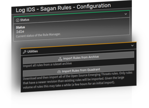 SystemX log IDS rules