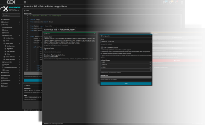 SystemX ruleset UI