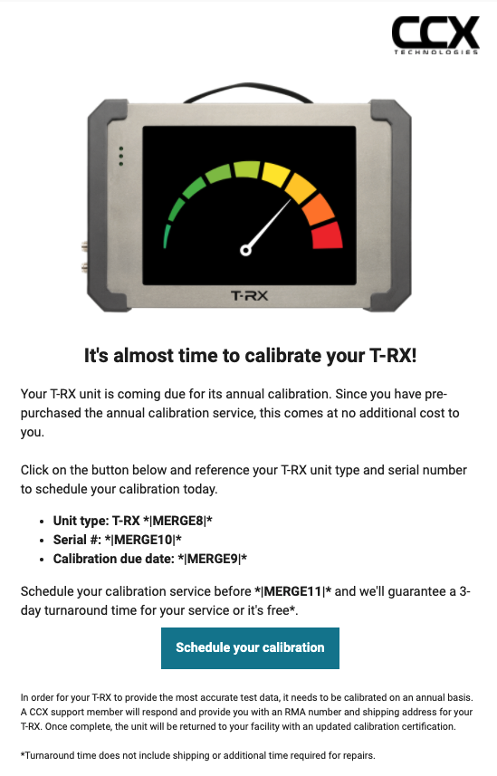 T-RX Calibration