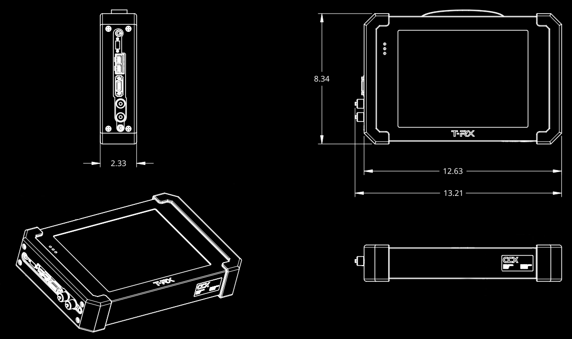 T-RX Outer Dimmensions